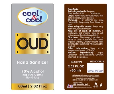 Sanitizer 60ml Oud (Oud Hand Sanitizer 60ml)